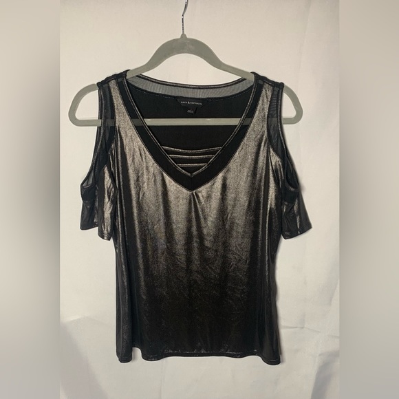 Rock & Republic Tops - Rock & Republic Metallic Shirt size Large